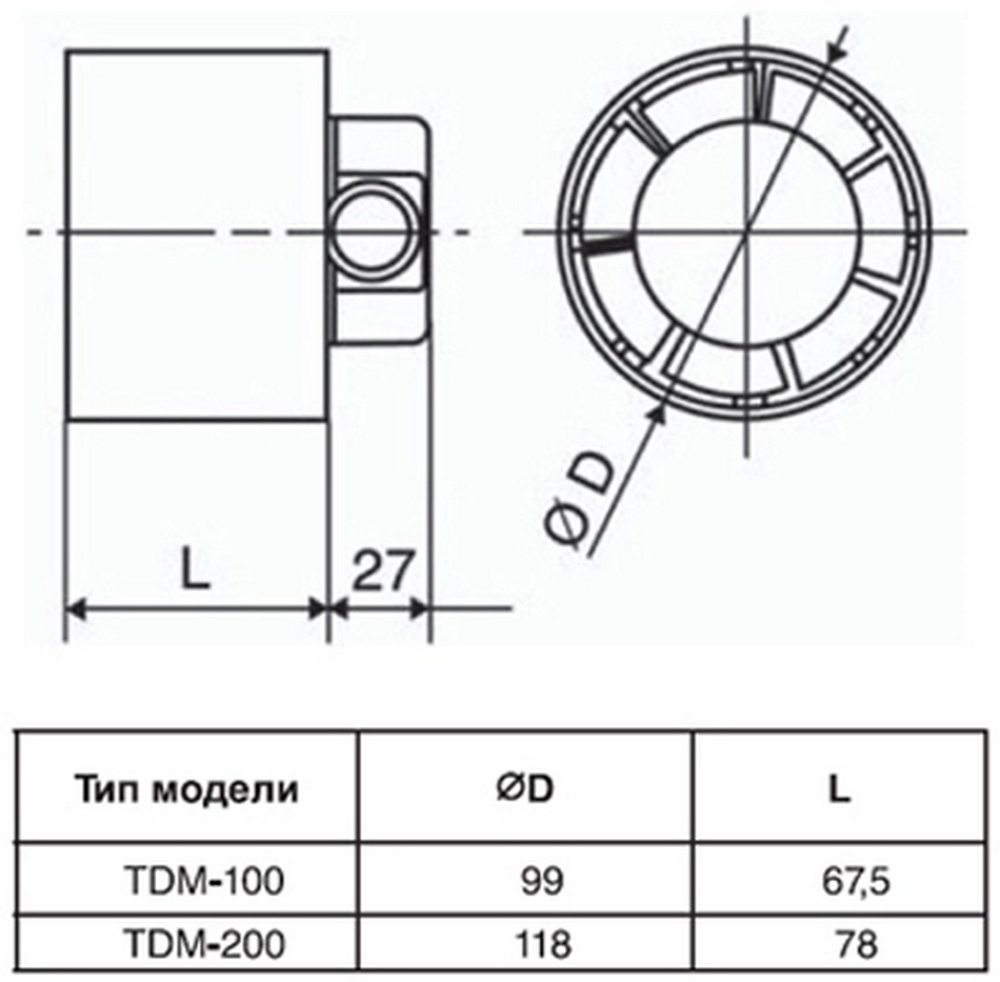Канальный вентилятор Soler&Palau TDM200