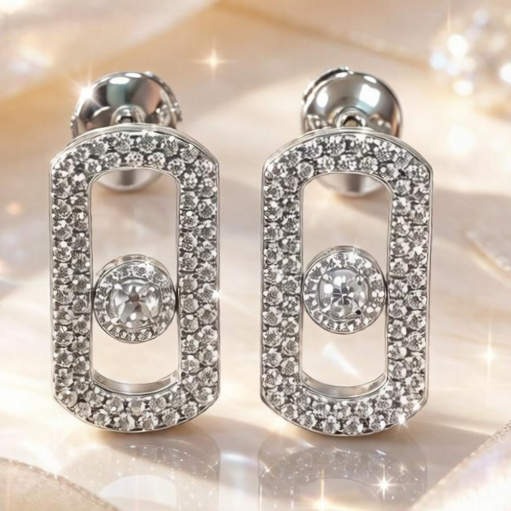 Ювелирные серьги из серебра 925 пробы