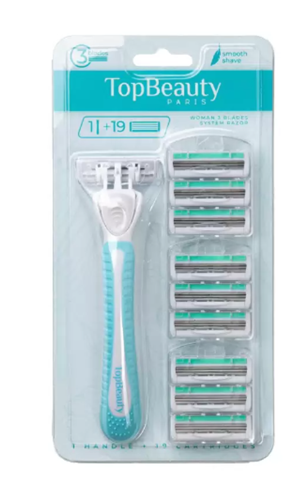 Бритва TopBeauty Paris Slim женская, 19 сменных кассет