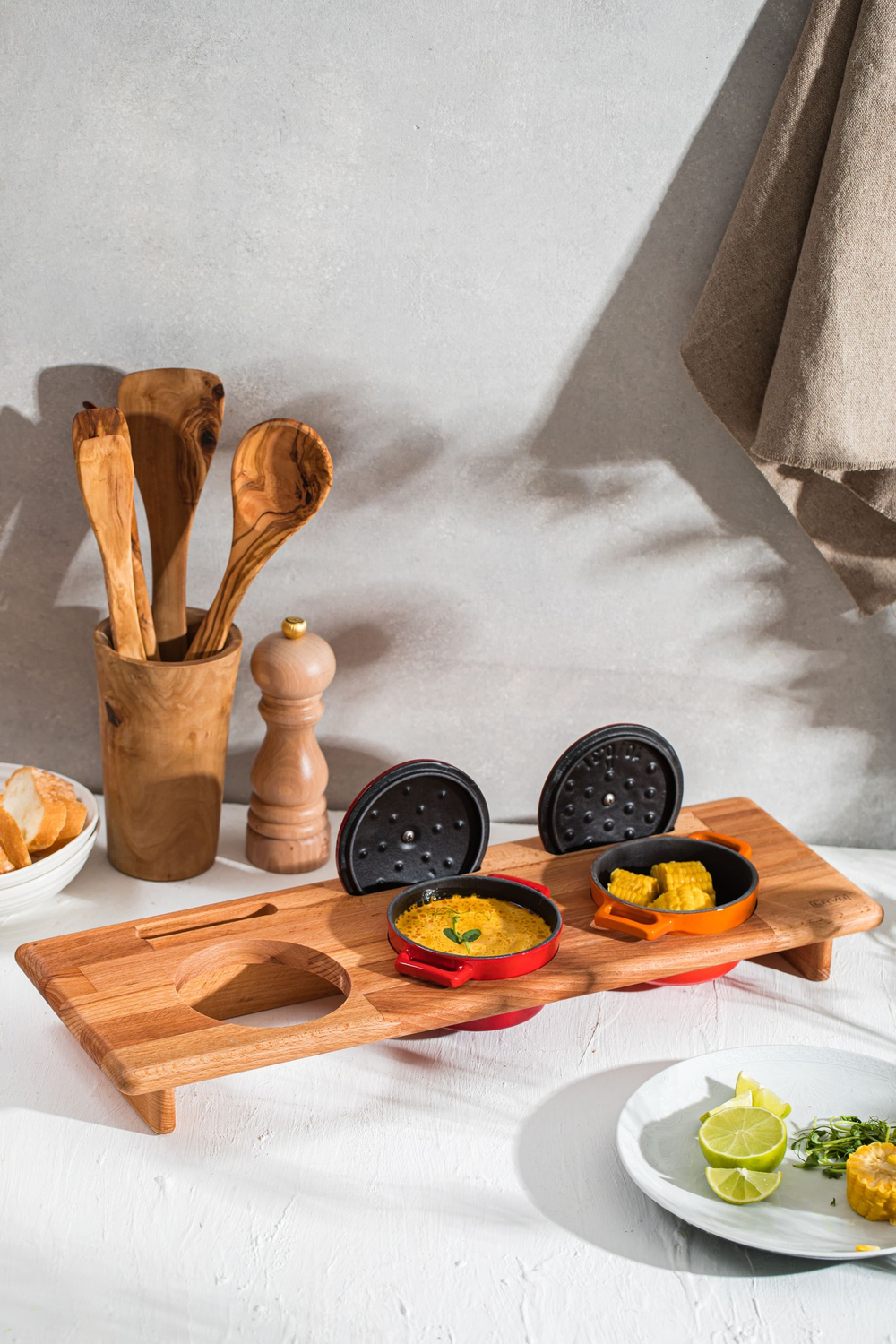 Подставка для сервировки LAVA 19х55см для 3 кокотов