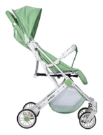 Kоляска детская прогулочная Farfello Comfy Go (Green/colorful white frame) зеленый разноцветный