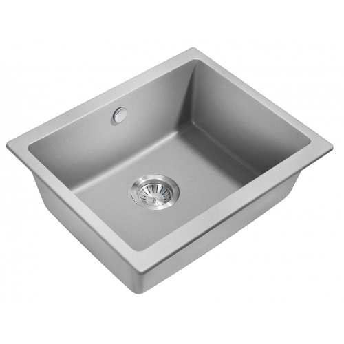 Мойка для кухни MILACIO Leon 55 Cuarzo MC.77083, серый металлик