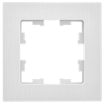 BRITE Рамка 1-местная РУ-1-Бр белый рифленый IEK