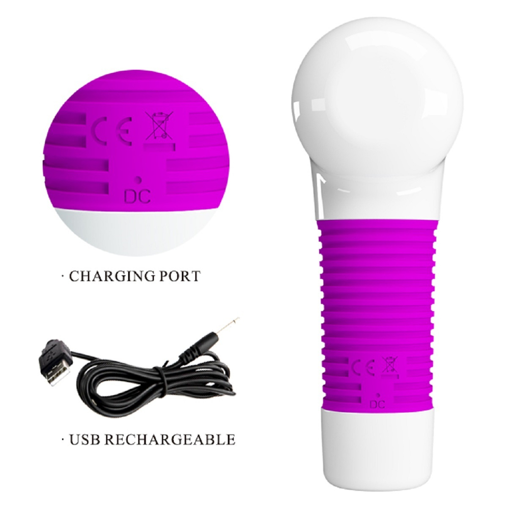 Вибромассажер перезаряжаемый Pretty Love Magic Gun 7 режимов