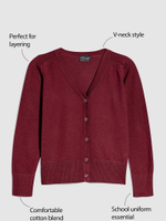 Кардиган школьный для девочки Next 367-032, Бордовый