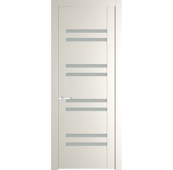 Межкомнатная дверь эмаль Profil Doors 1.6P перламутр белый остеклённая