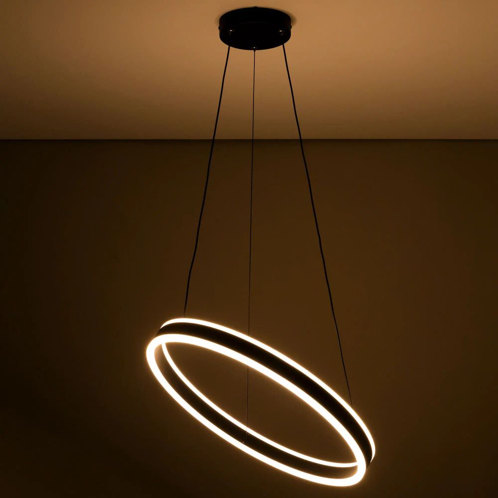 Citilux Дуэт CL719501 LED Люстра подвесная с пультом Чёрная