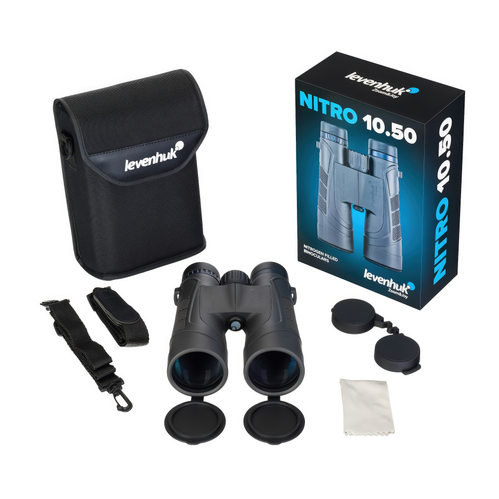 Бинокль Levenhuk Nitro 10x50 - Комплект поставки