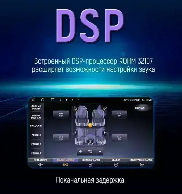 Магнитола для Renault Logan/Sandero 2009-2014 - Kuberg SF-9944 QLed+2K, Android 13, Быстрейшая, CarPlay, 4G SIM-слот