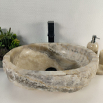 Раковина из оникса Erozy Grey EO-64252 49*40*16 0156