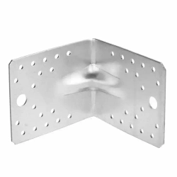 Уголок крепежный усиленный 105 х 105 х 90 мм (25 шт) перфорированный, строительный, металлический