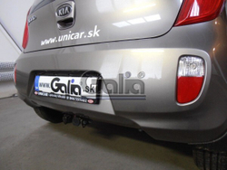 Фаркоп оцинкованный Galia K036C для Kia Picanto 2011-(паспорт и сертификат в комплекте)(без электрики)