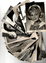 №20 Открытки Артисты и актёры СССР 1960–1970-е г. 25 штук. Чёрно-белые, чистые, без повторов
