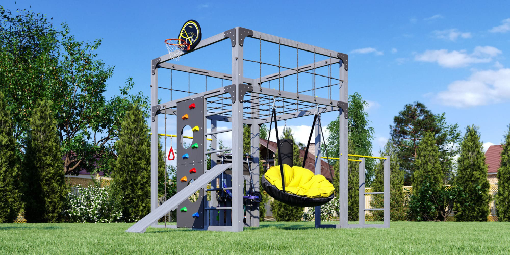 Детская площадка Савушка КУБ-1 (Серый)