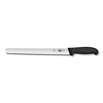 Нож для нарезки ломтиками 36 см черная фиброкс ручка Victorinox Fibrox
