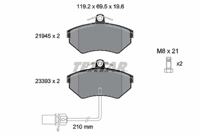 TEXTAR - 2194504-TET - Brake Pad Set, disc brake