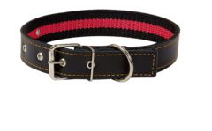 Зооник ошейник 35мм (кожа на капроновой ленте), 44,5-62см