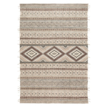 Ковер из хлопка, шерсти и джута с геометрическим орнаментом из коллекции ethnic, 120х180 см