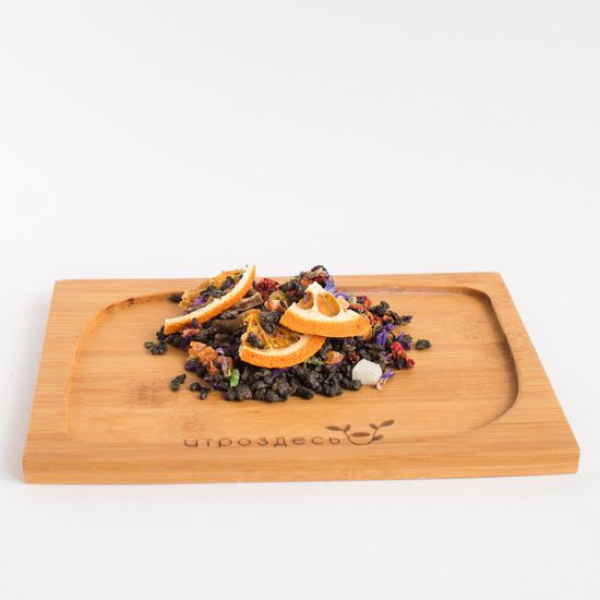 Зелёный чай листовой фруктовый Пламенный грейпфрут, 40г