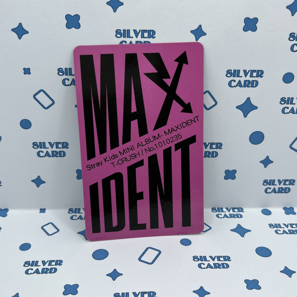 Фотокарта STRAY KIDS - MAXIDENT (T-CRUSH ver. | I.N)