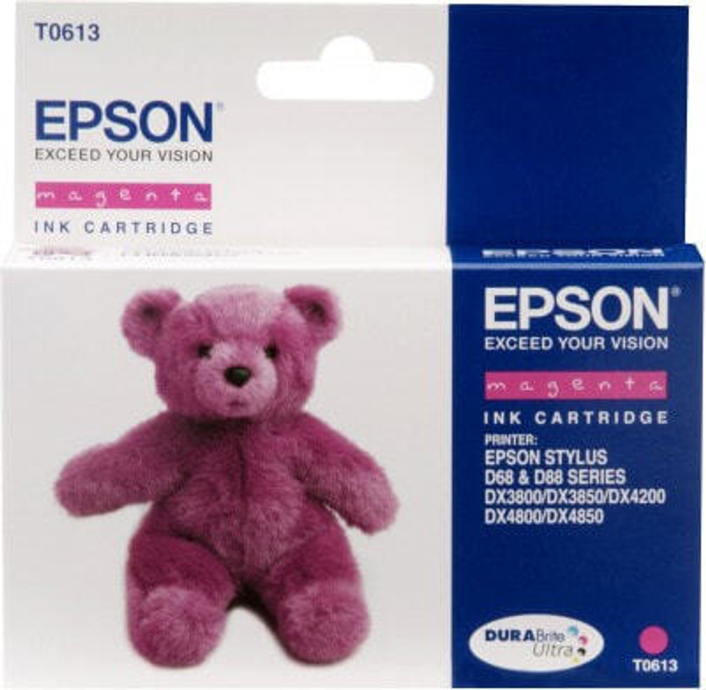 Epson Teddybear T0613 1 шт Подлинный Пурпурный C13T06134020