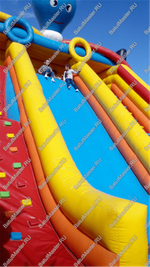 Коммерческий надувной батут "Осьминоги и драконы" 20*8*8 м