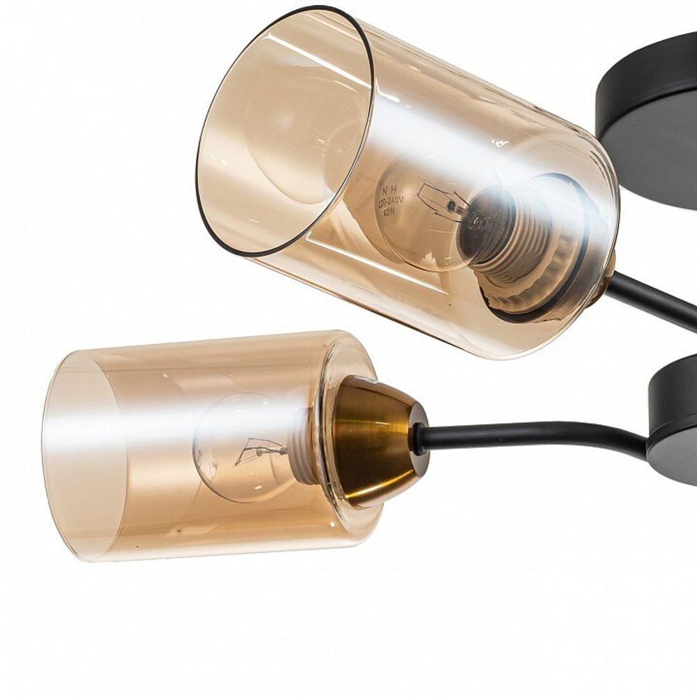 Люстра на штанге Escada Vertigo 1131/4P Black/Gold