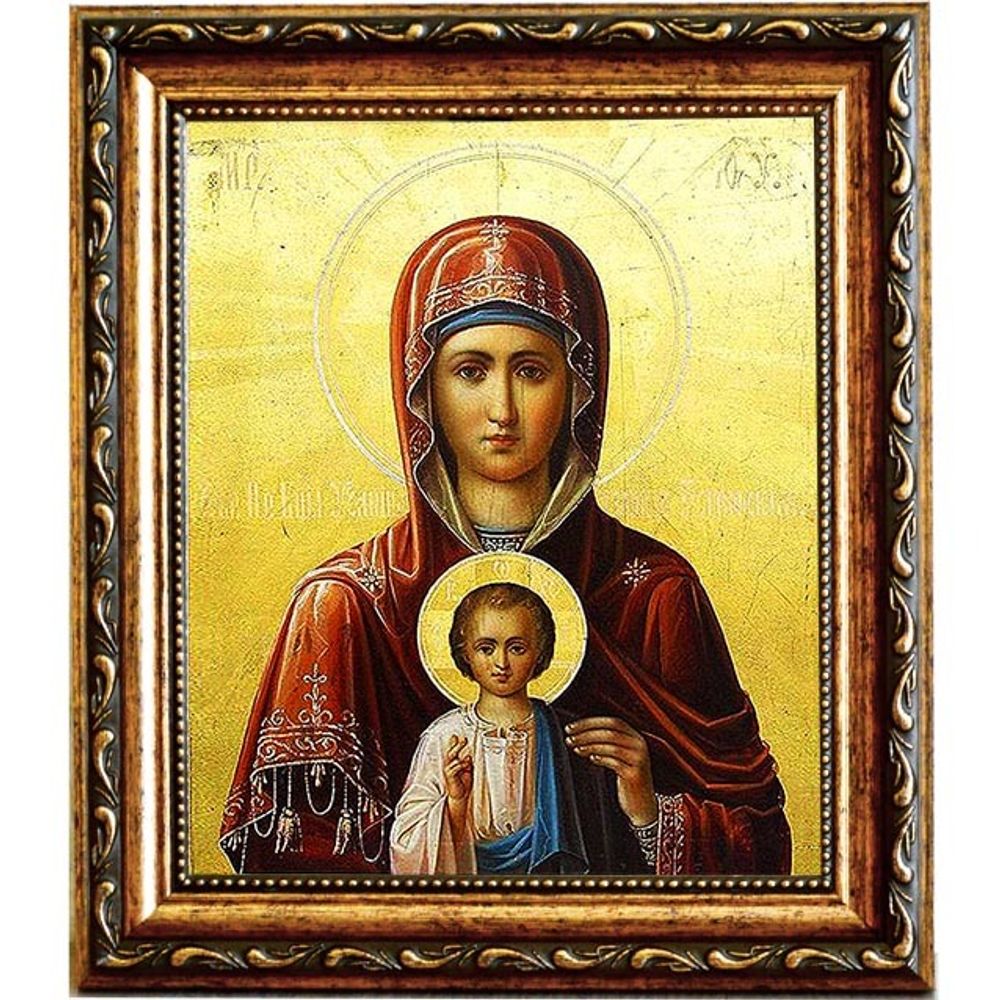 Услышательница. Икона Божьей Матери на холсте.