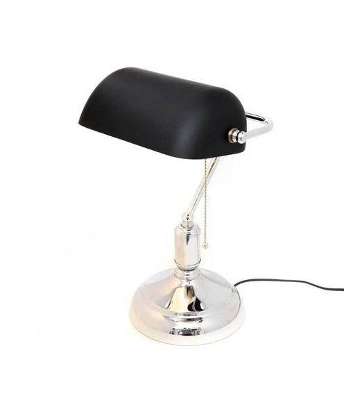 Настольная лампа Lumina Deco Banker LDT 305 BK+CHR