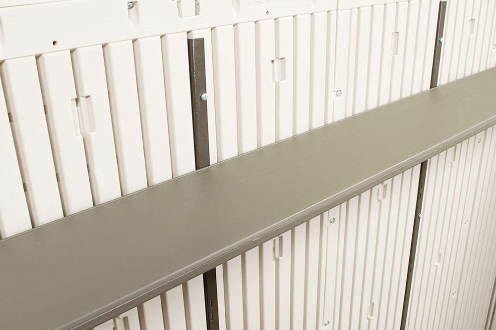 Пластиковый сарай с двумя входами LifeTime 15x8 DD