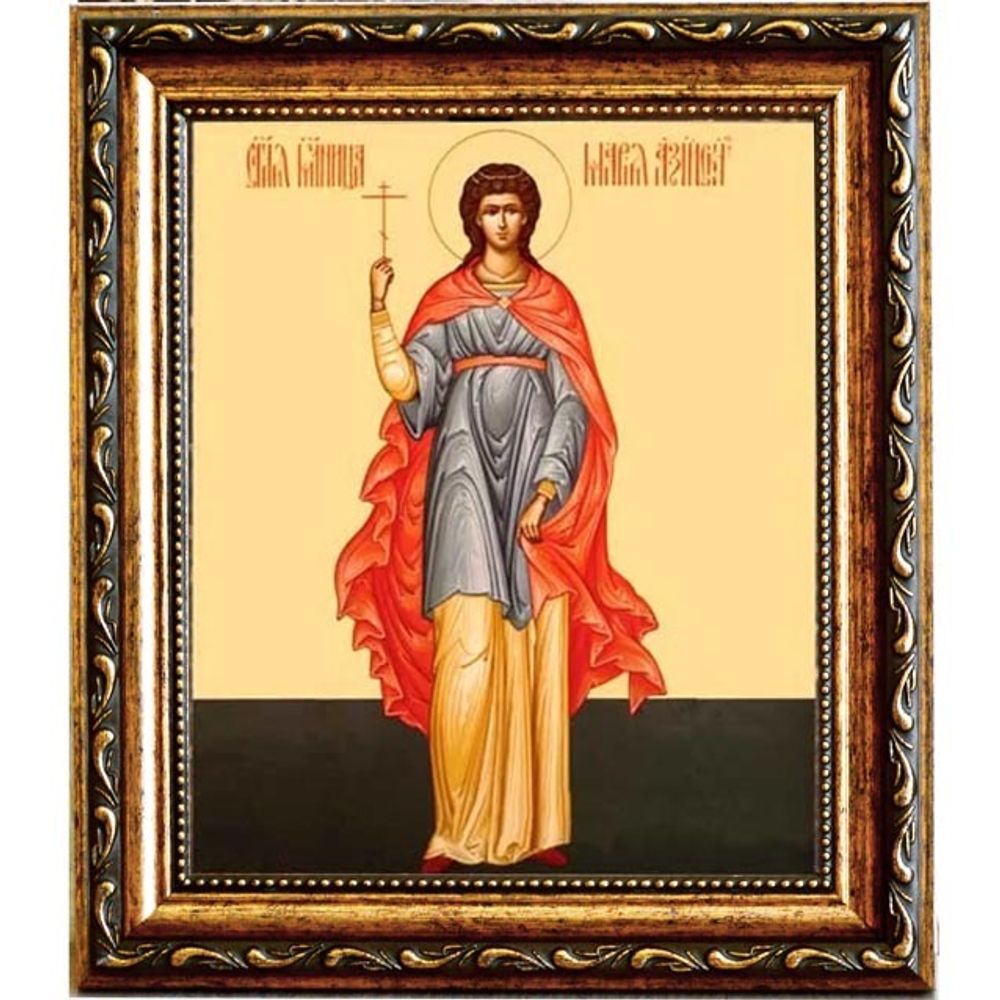 Мария Азийская мученица, дева. Икона на холсте.