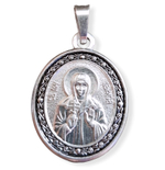 Нательная именная икона святая Лариса с серебрением