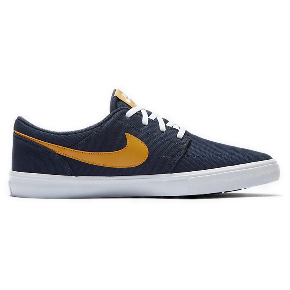 Кроссовки Nike SB Skateboard Portmore II Solar CNVS Blue Yellow