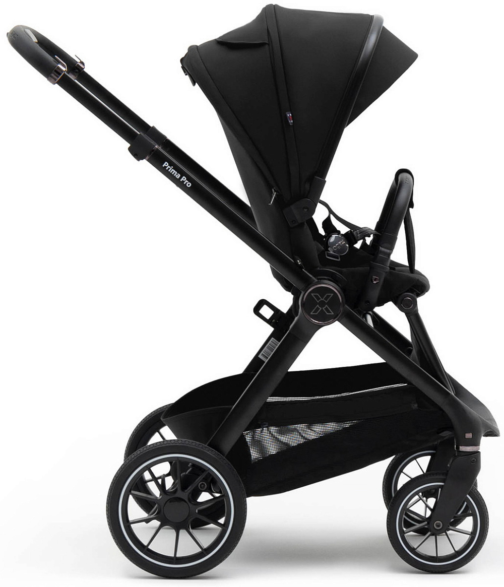 Коляска Agex Prima Pro 3 в 1 с автокреслом i-Safe S Grey APP626 Black (Черный)