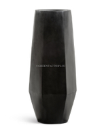 Кашпо TREEZ Effectory - серия Crystal - Высокий многогранник - Антрацит