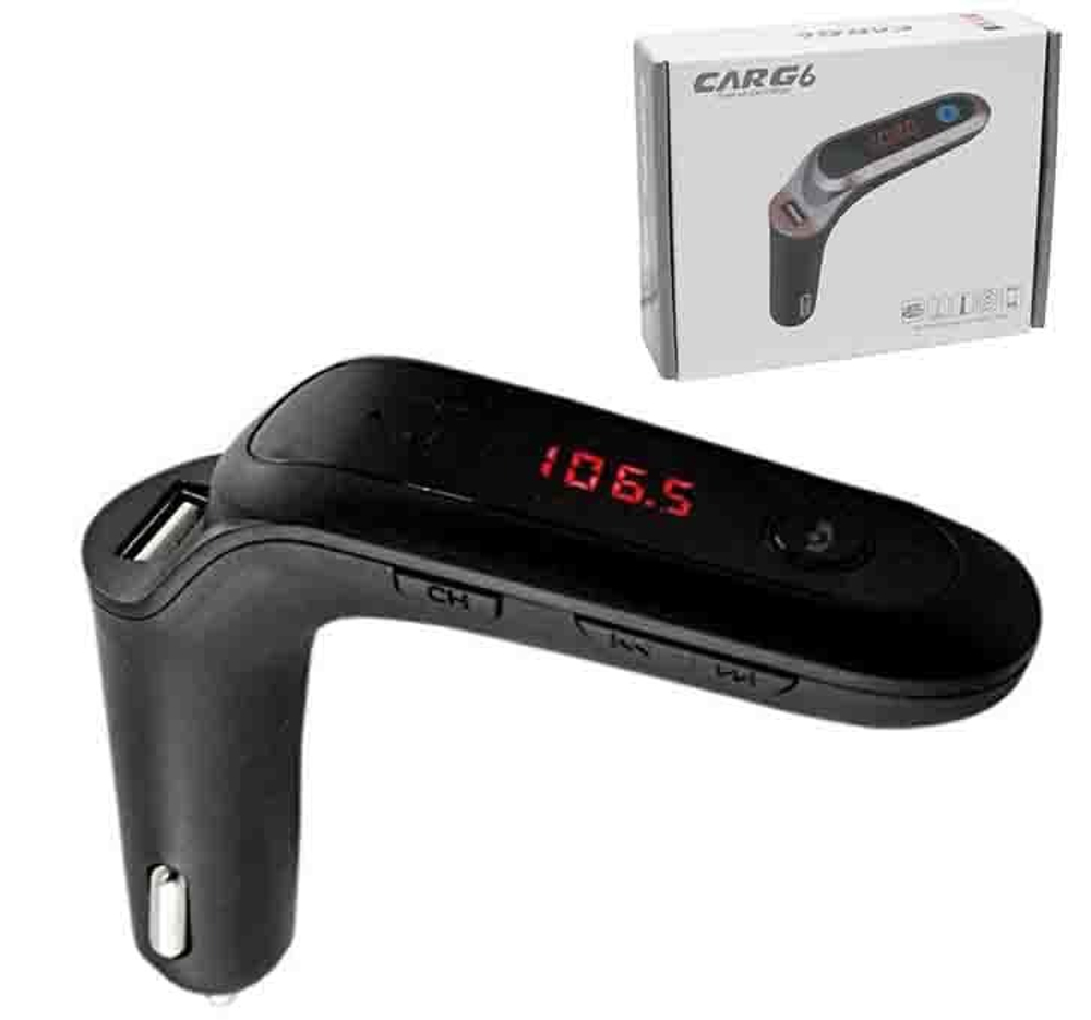 Автомобильный FM-трансмиттер G6 Bluetooth (черный)