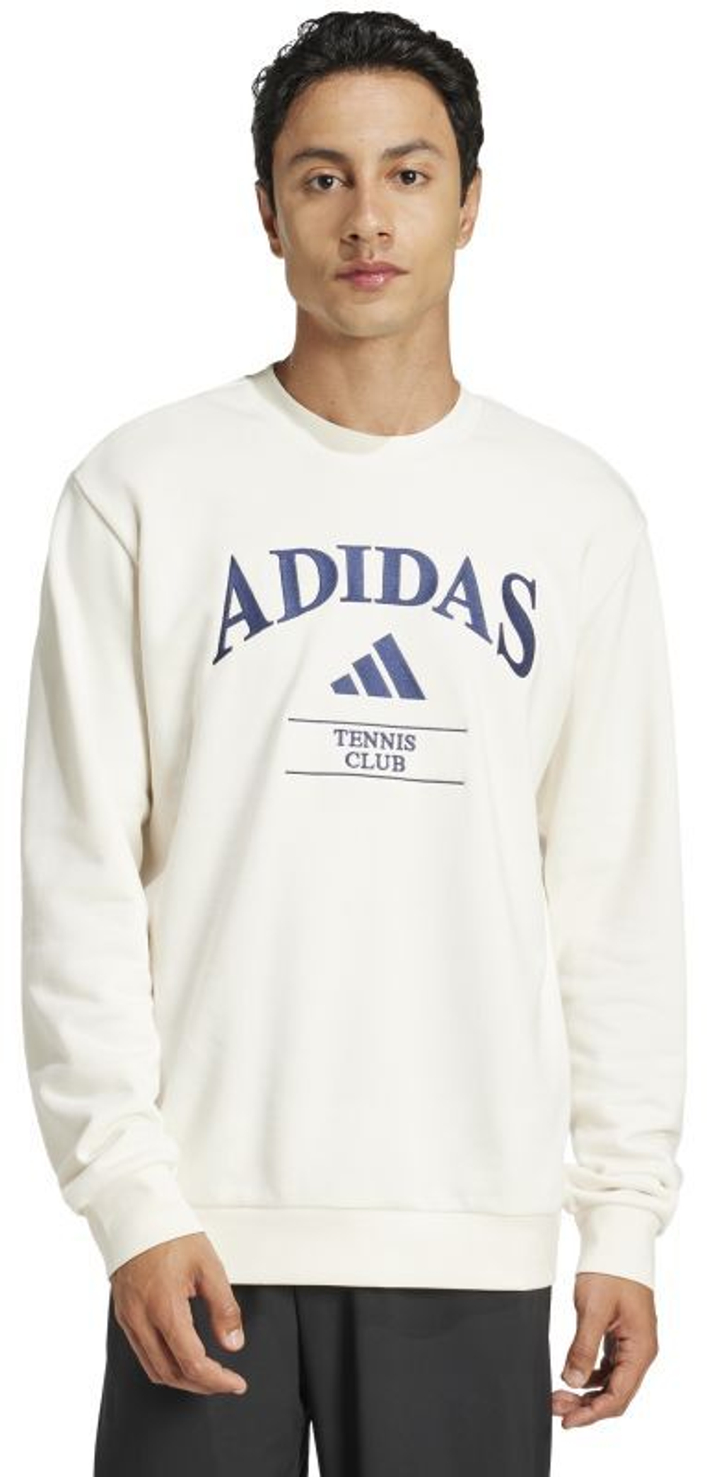 Мужская теннисная кофта Adidas Heritage Graphic Long Sleeve Crew - белый
