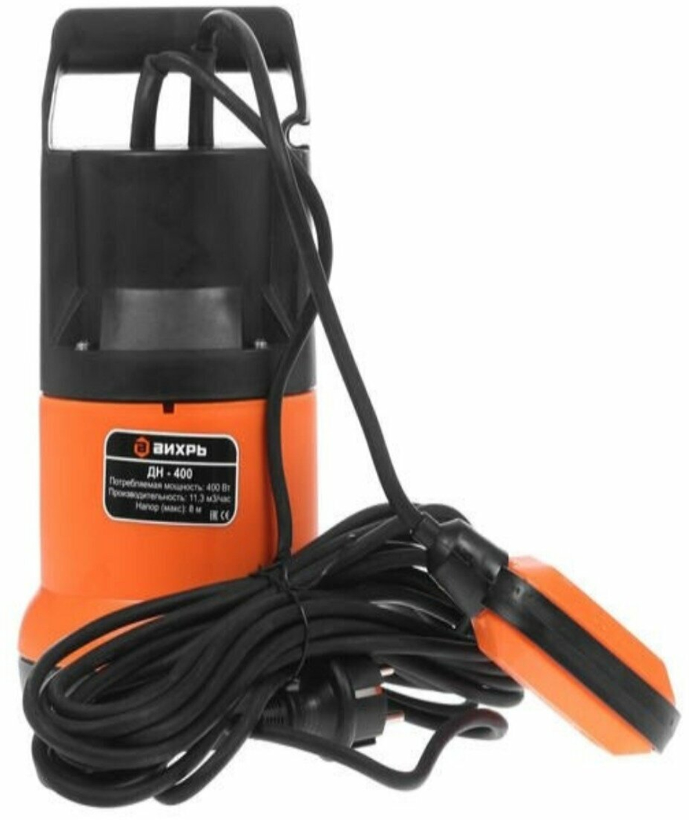 Насосная станция дренажный насос для чистой воды ВИХРЬ ДН-400 (400 Вт)
