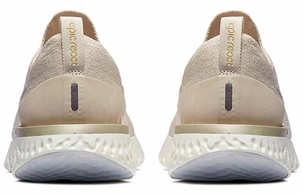 Кроссовки Nike Epic React Flyknit 1 Light Cream (Женская размерная сетка)
