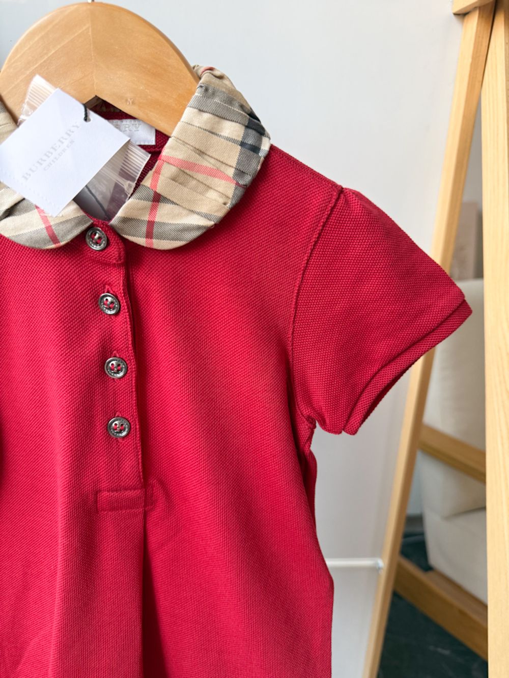 Новое хлопковое поло Burberry, 98