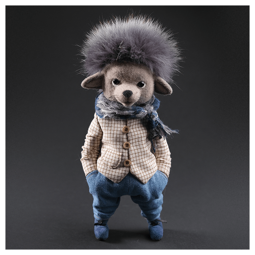 Валяная игрушка «Ежик Сережа»