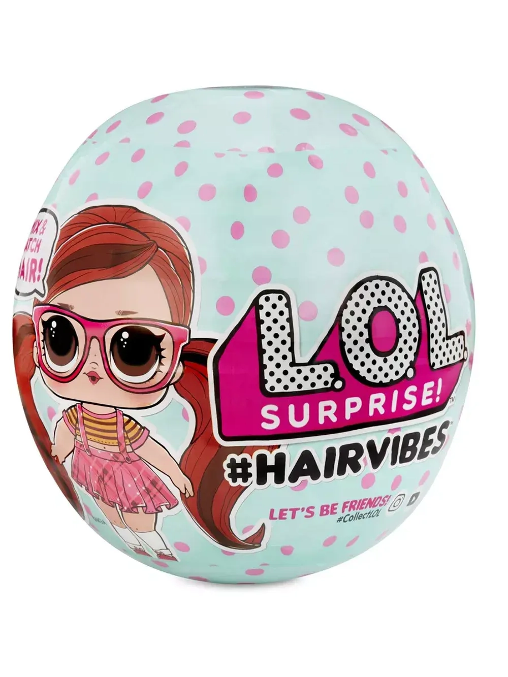 Кукла Лол с волосами в шаре Lol Hairvibes маленькая оригинал