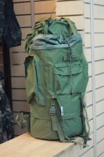 Рюкзак такт"Duffel bag"ОЛИВА c рамой 65л