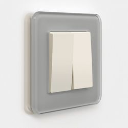 Выключатель проходной двухклавишный Werkel айвори матовый W1122062