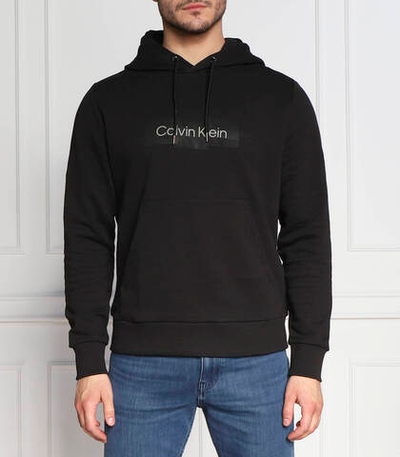 Худи box striped logo Calvin Klein - черный(K10K110761)