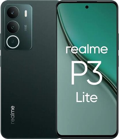 6.8" Смартфон REALME P3 Lite 4/128Gb,  RMX5300,  NFC,  IPS,  120Гц,  6300мAч,  зеленый