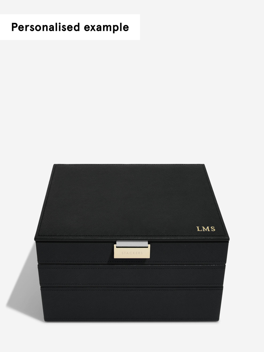 Органайзер для украшений и часов Stackers Classic Jewellery Box, 3 секции -Dove Grey & Rose (Navy Blue / темно-синий / Navy Blue / Органайзер с крышкой)