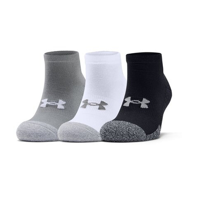 Носки теннисные Under Armour Heatgear Low Cut Sports Socks 3 Pack - Grey, White