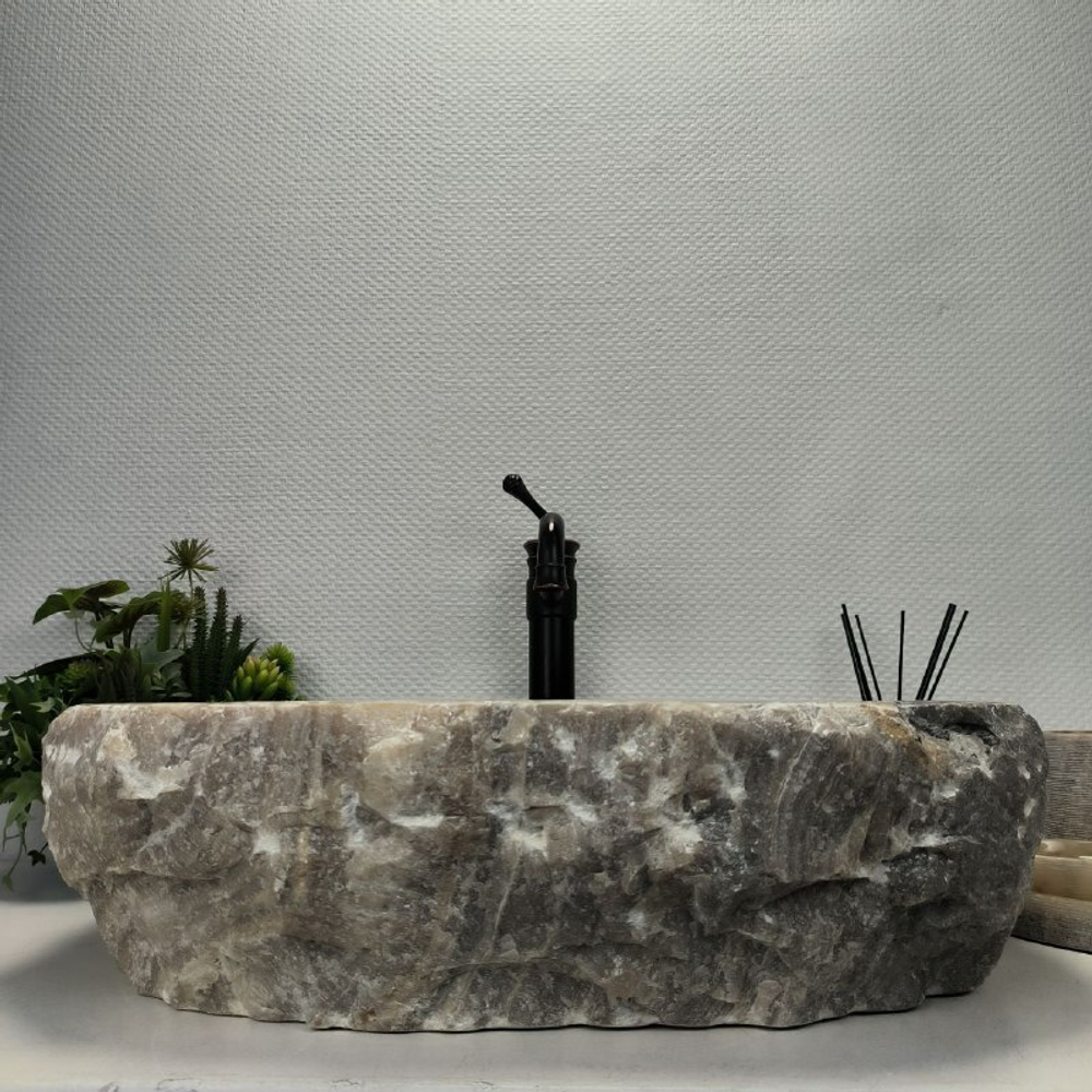 Раковина из оникса Erozy Grey EO-62238 58*47*15 0094