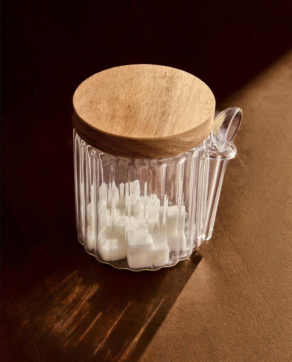 Zara Home сахарница из боросиликатного стекла, цвет прозрачный, 10.9 см